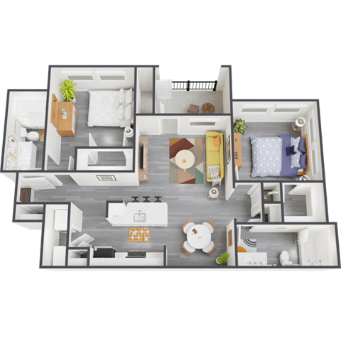 a bedroom floor plan is provided